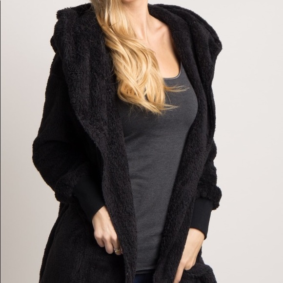 ⚡️✨NWT Trendy Black sherpa teddy bear coat jacket - Picture 7 of 8